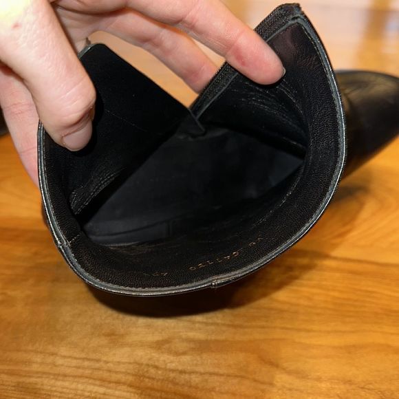YSL Saint Laurent boot size 40 1/2 black leather - Picture 13 of 16